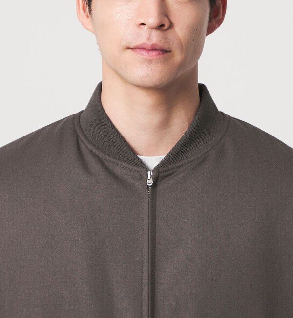 UNITED ARROWS green label relaxing「サキソニー パデッド ジップ ブルゾン -撥水-」|ブルゾン・スタジャン|