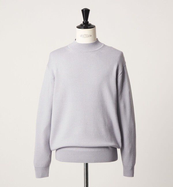 UNITED ARROWS green label relaxing「シルク ミックス モックネック ニット」|ニット・セーター|MD.GRAY