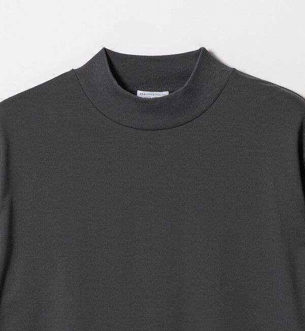 BEAUTY&YOUTH UNITED ARROWS「【WEB限定 WARDROBE SMART】クリア ガスコットン モックネック カットソー【抗菌・防臭】」|Tシャツ・カットソー|