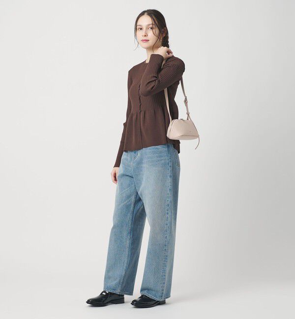BEAUTY&YOUTH UNITED ARROWS「【WEB限定 Wardrobe DAILY MINIMAL】ペプラム2WAY リブニットプルオーバー ウォッシャブル」|ニット・セーター|