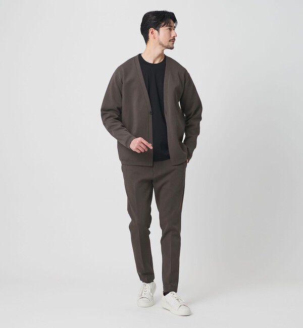 BEAUTY&YOUTH UNITED ARROWS「【WEB限定 WARDROBE SMART】ダブルニット ノープリーツ スラックス パンツ/セットアップ対応	【抗菌・防臭」|スラックス|