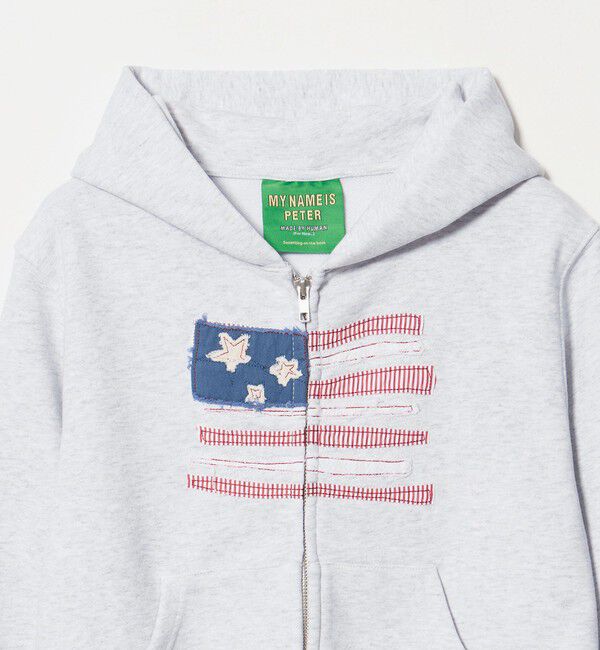 NICE WEATHER「＜PETER＞USA FLAG ジップフーディ」|パーカー|