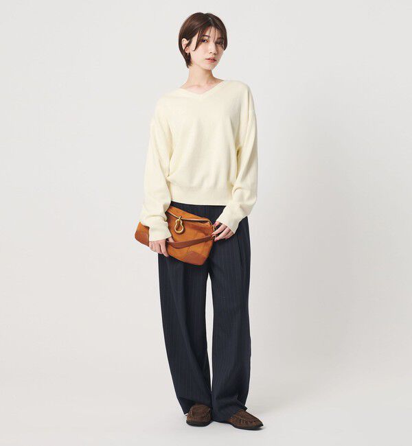 BEAUTY&YOUTH UNITED ARROWS「ソフトコットン Vネック スムース ニットプルオーバー ウォッシャブル」|ニット・セーター|
