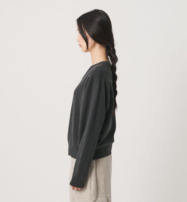 BEAUTY&YOUTH UNITED ARROWS「ソフトコットン Vネック スムース ニットプルオーバー ウォッシャブル」|ニット・セーター|