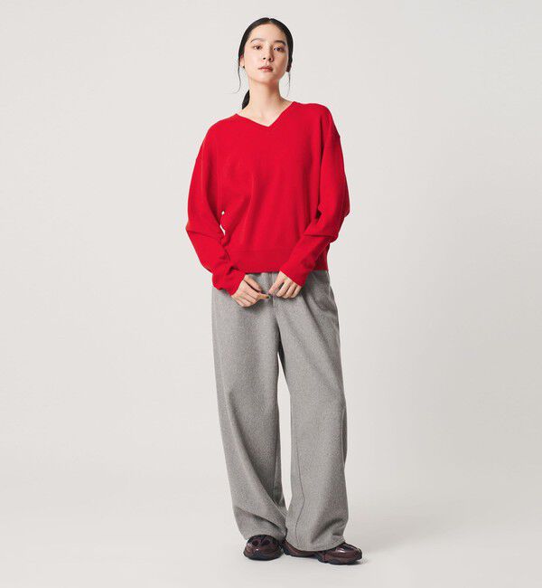 BEAUTY&YOUTH UNITED ARROWS「ソフトコットン Vネック スムース ニットプルオーバー ウォッシャブル」|ニット・セーター|