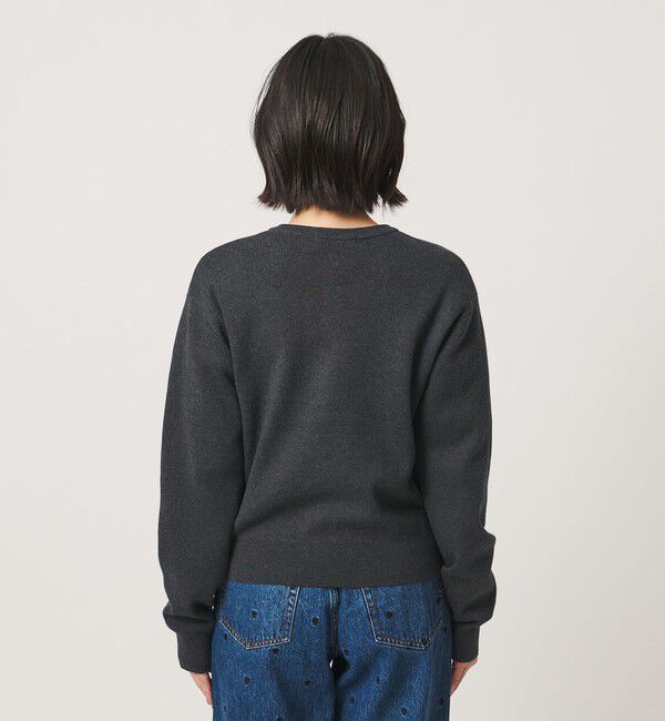 BEAUTY&YOUTH UNITED ARROWS「コットンウール スムース クルーネック カーディガン ウォッシャブル」|カーディガン|