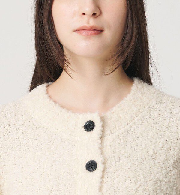 BEAUTY&YOUTH UNITED ARROWS「アルパカブレンド ブークレ ニットカーディガン」|カーディガン|