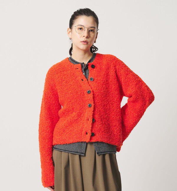 BEAUTY&YOUTH UNITED ARROWS「アルパカブレンド ブークレ ニットカーディガン」|カーディガン|
