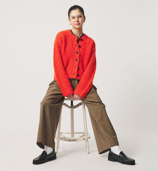 BEAUTY&YOUTH UNITED ARROWS「アルパカブレンド ブークレ ニットカーディガン」|カーディガン|