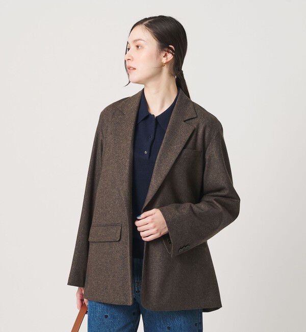 BEAUTY&YOUTH UNITED ARROWS「フラノ オーバーサイズ ジャケット」|テーラードジャケット|