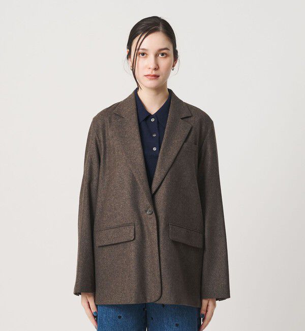 BEAUTY&YOUTH UNITED ARROWS「フラノ オーバーサイズ ジャケット」|テーラードジャケット|