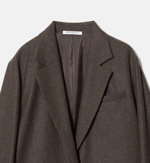 BEAUTY&YOUTH UNITED ARROWS「フラノ オーバーサイズ ジャケット」|テーラードジャケット|