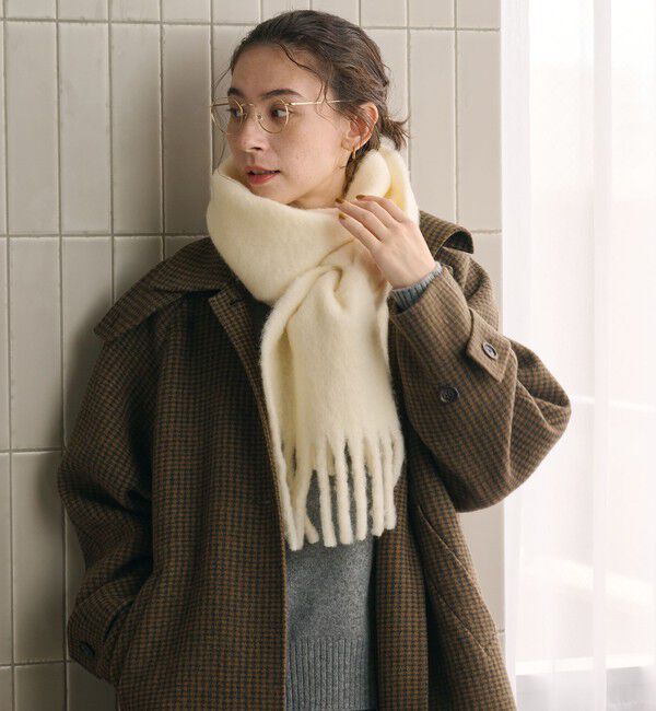 BEAUTY&YOUTH UNITED ARROWS「ビッグフリンジ スリム ストール」|マフラー|