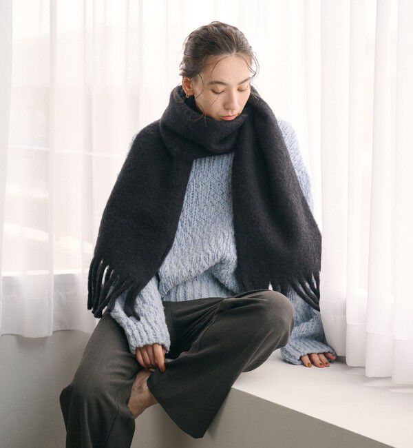 BEAUTY&YOUTH UNITED ARROWS「ビッグフリンジ スリム ストール」|マフラー|