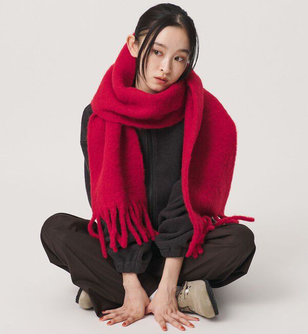 BEAUTY&YOUTH UNITED ARROWS「ビッグフリンジ スリム ストール」|マフラー|