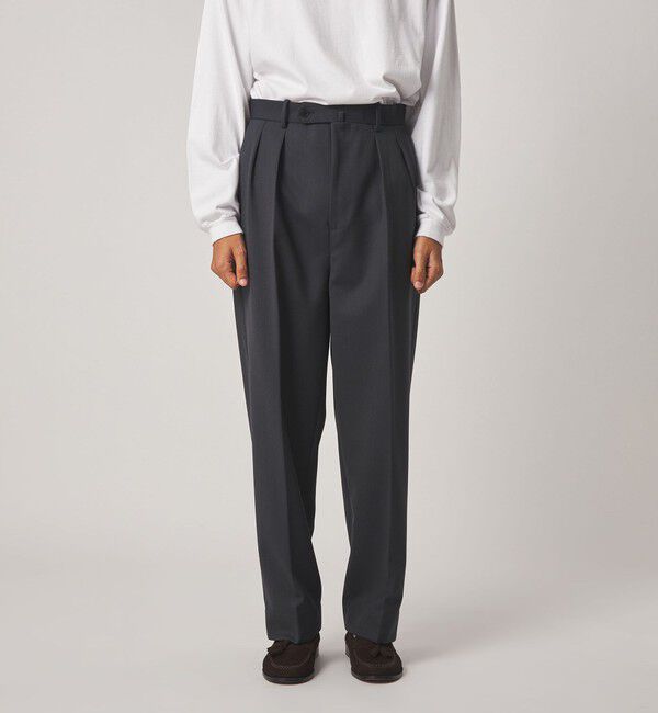 STEVEN ALAN「＜Steven Alan＞ ヴィンテージツイル インツープリーツ ドレス トラウザーズ II」|スラックス|
