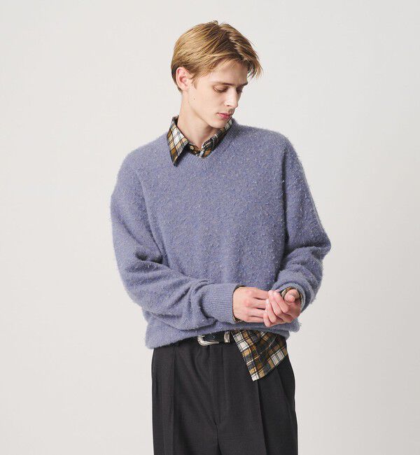BEAUTY&YOUTH UNITED ARROWS「HI-LINE カシミヤ ナッピング Vネック ニット」|ニット・セーター|