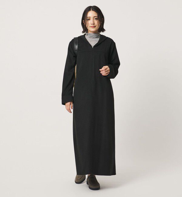 BEAUTY&YOUTH UNITED ARROWS「スキッパー フード ワンピース ウォッシャブル」|ワンピース|