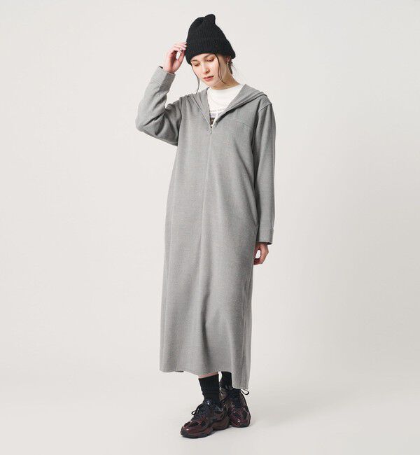 BEAUTY&YOUTH UNITED ARROWS「スキッパー フード ワンピース ウォッシャブル」|ワンピース|