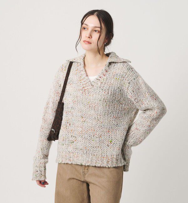 BEAUTY&YOUTH UNITED ARROWS「【別注】＜TRICOTS JEAN MARC＞ポロニット」|ニット・セーター|OFF WHITE