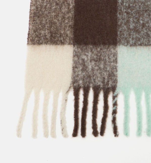 BEAUTY&YOUTH UNITED ARROWS「ブラッシュド ブロック チェック マフラー」|マフラー|