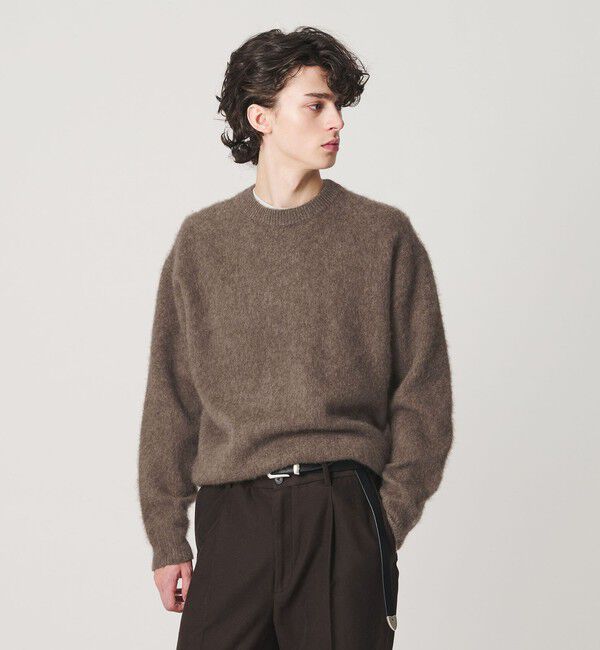 BEAUTY&YOUTH UNITED ARROWS「ブラッシュド ヤク クルーネック ニット」|ニット・セーター|