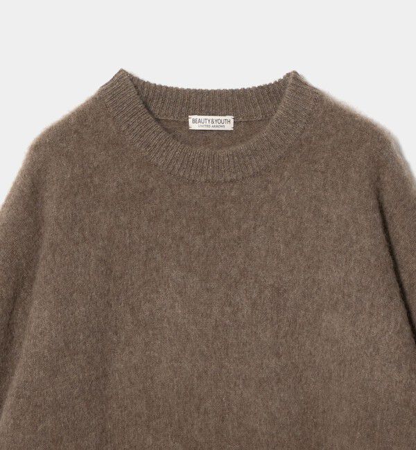 BEAUTY&YOUTH UNITED ARROWS「ブラッシュド ヤク クルーネック ニット」|ニット・セーター|