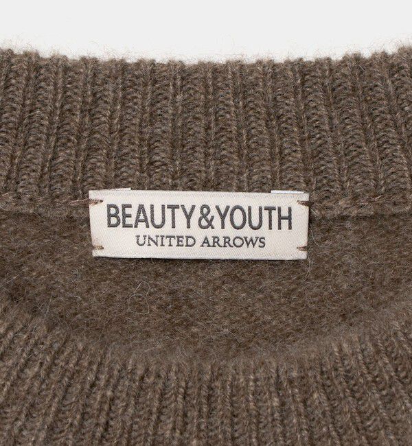 BEAUTY&YOUTH UNITED ARROWS「ブラッシュド ヤク クルーネック ニット」|ニット・セーター|