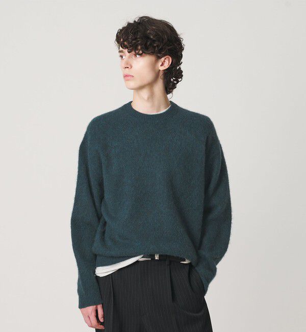 BEAUTY&YOUTH UNITED ARROWS「ブラッシュド ヤク クルーネック ニット」|ニット・セーター|
