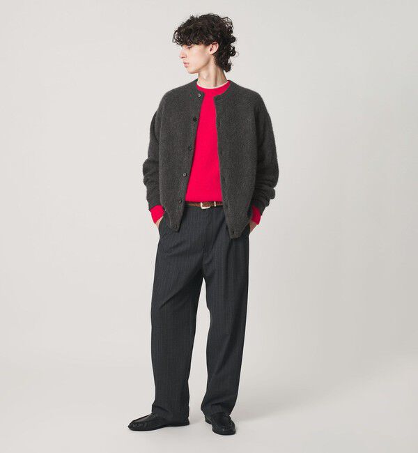BEAUTY&YOUTH UNITED ARROWS「ブラッシュド ヤク クルーネック カーディガン」|カーディガン|