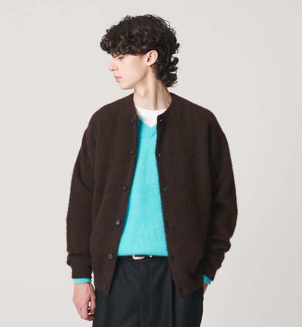 BEAUTY&YOUTH UNITED ARROWS「ブラッシュド ヤク クルーネック カーディガン」|カーディガン|