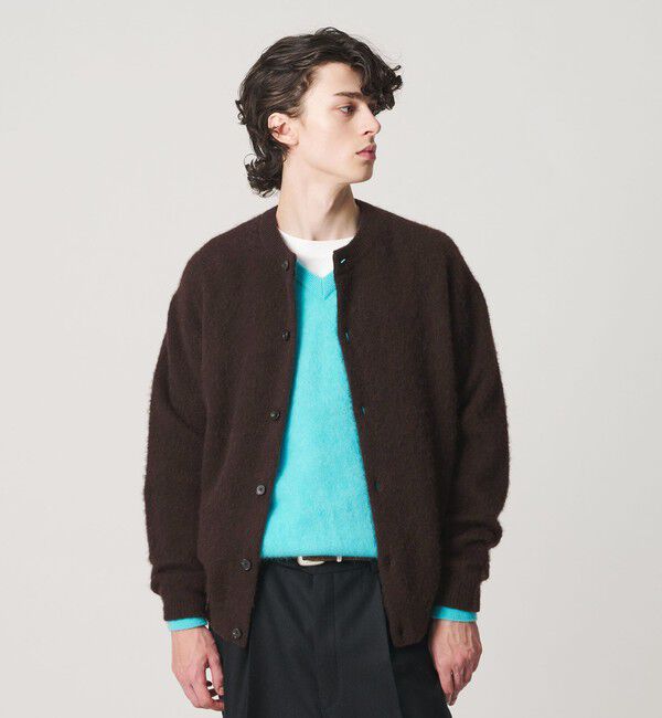 BEAUTY&YOUTH UNITED ARROWS「ブラッシュド ヤク クルーネック カーディガン」|カーディガン|