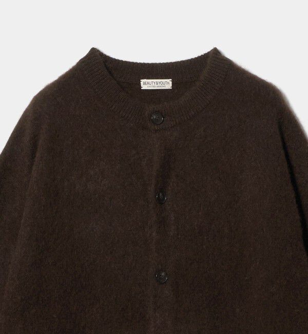BEAUTY&YOUTH UNITED ARROWS「ブラッシュド ヤク クルーネック カーディガン」|カーディガン|