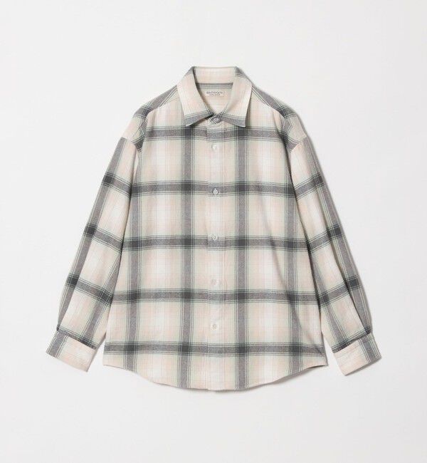 BEAUTY&YOUTH UNITED ARROWS「HI-LINE コットン カシミヤ フランネル シャツ」|シャツ・ブラウス|LIME