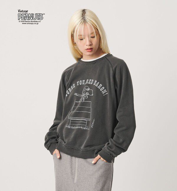BEAUTY&YOUTH UNITED ARROWS「【別注】＜ST.JHONES 3RD CLUB＞PEANUTS プリント スウェット プルオーバー」|スウェット・ジャージ|