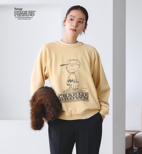 BEAUTY&YOUTH UNITED ARROWS「【別注】＜ST.JHONES 3RD CLUB＞PEANUTS プリント スウェット プルオーバー」|スウェット・ジャージ|
