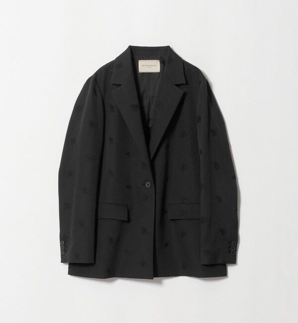 UNITED ARROWS「フラワー ジャガード バックフレア ジャケット」|テーラードジャケット|