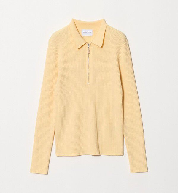 UNITED ARROWS「ウール リブ ジップ ポロニット」|ニット・セーター|