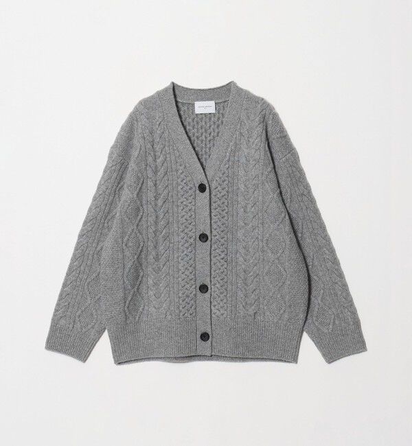 UNITED ARROWS「ケーブル Vネック カーディガン」|カーディガン|
