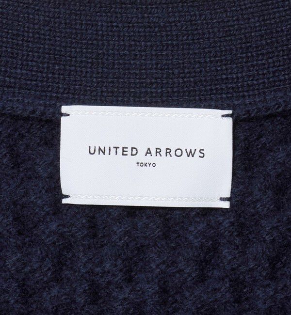UNITED ARROWS「ケーブル Vネック カーディガン」|カーディガン|