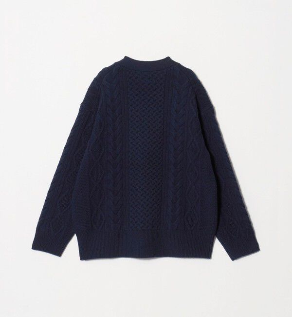 UNITED ARROWS「ケーブル Vネック カーディガン」|カーディガン|