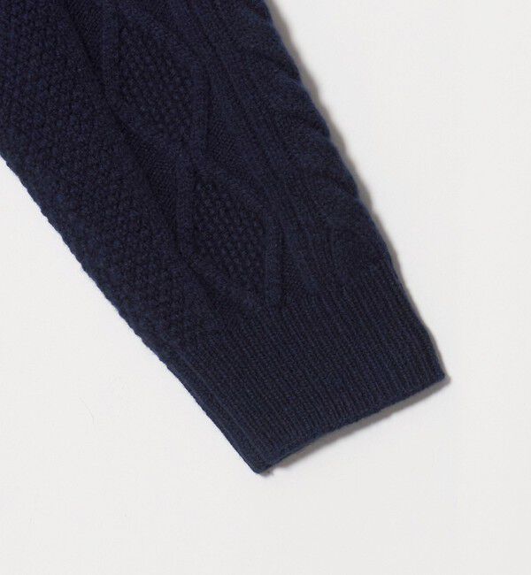 UNITED ARROWS「ケーブル Vネック カーディガン」|カーディガン|