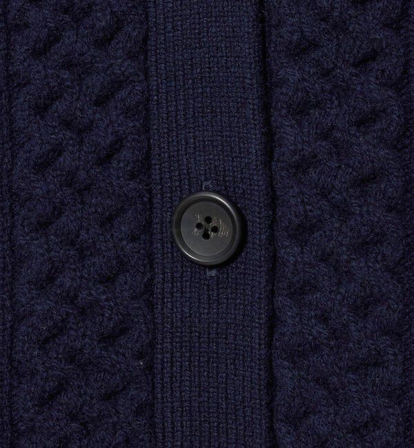 UNITED ARROWS「ケーブル Vネック カーディガン」|カーディガン|
