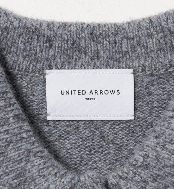UNITED ARROWS「ミックスカラー ポロニット カーディガン」|カーディガン|