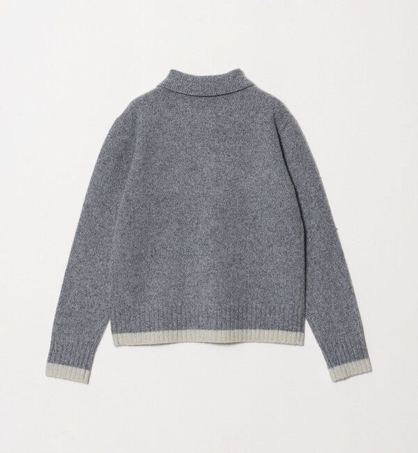 UNITED ARROWS「ミックスカラー ポロニット カーディガン」|カーディガン|