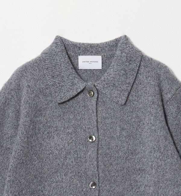 UNITED ARROWS「ミックスカラー ポロニット カーディガン」|カーディガン|