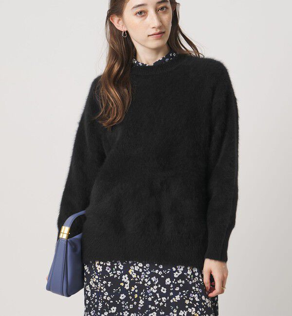 UNITED ARROWS「フォックスカシミヤ クルーネック ニット」|ニット・セーター|