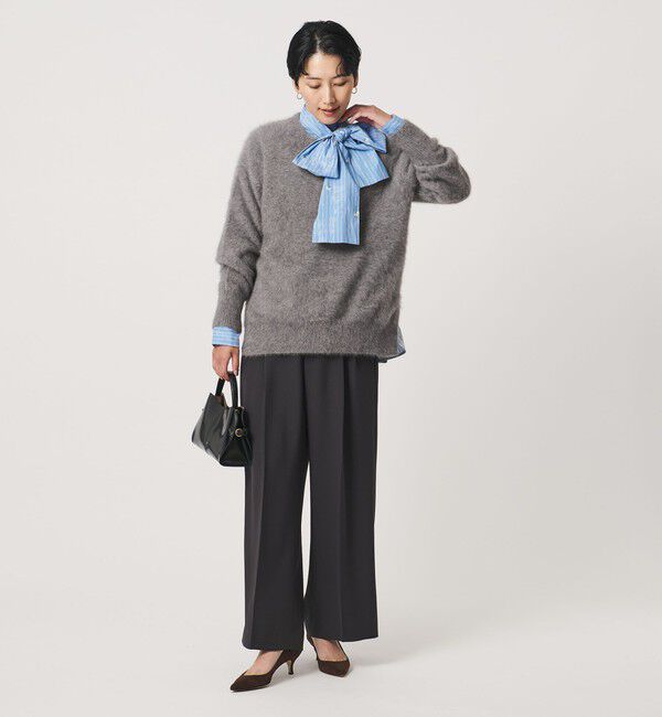 UNITED ARROWS「フォックスカシミヤ クルーネック ニット」|ニット・セーター|