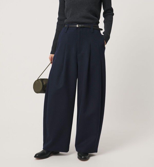 UNITED ARROWS「シャギー バレルパンツ」|その他|NAVY