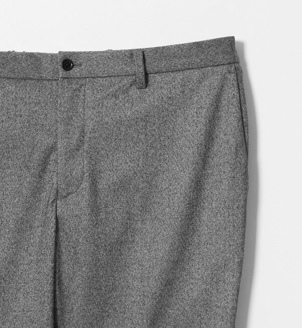 UNITED ARROWS「フランネル ノープリーツ パンツ UA COZY ウォッシャブル ヨコストレッチ」|スラックス|